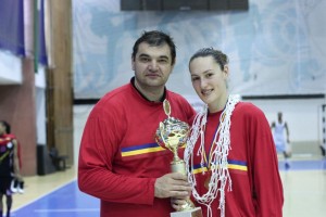 Dan Ionescu și viitorul căpitan al lui BCM Danzio, Adina Stoiedin