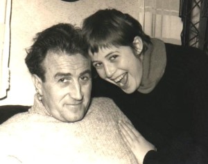 „Bupsi” Novak, în 1970,alături de fiica lui, Nora.